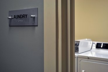 Resident laundry centers on every floor.