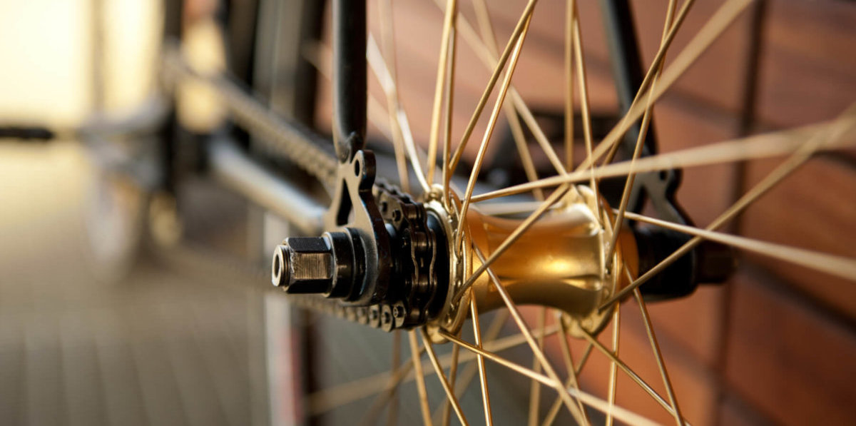 Close up of bicycle