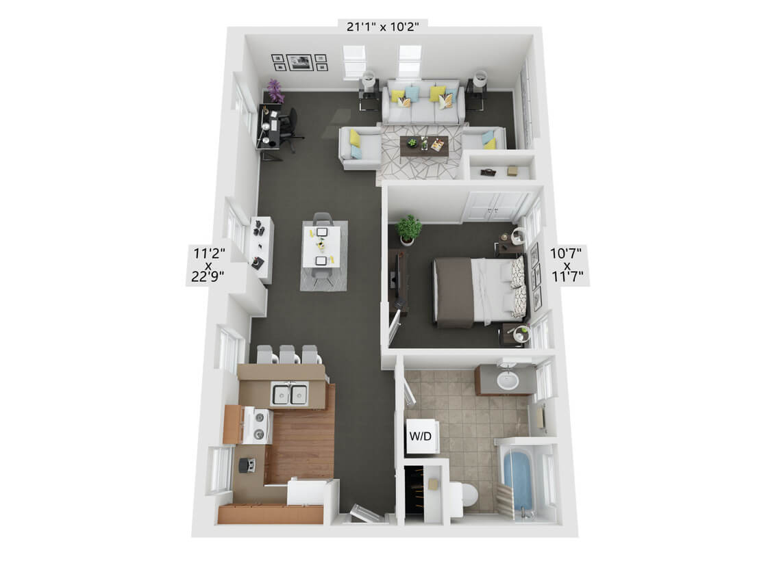 Abeles Building Apartment 1 Floorplan